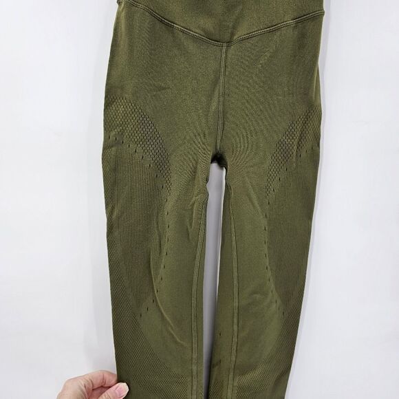 Fabletics motion 365 contour high waisted leggings green xs small gym workout - Picture 3 of 4